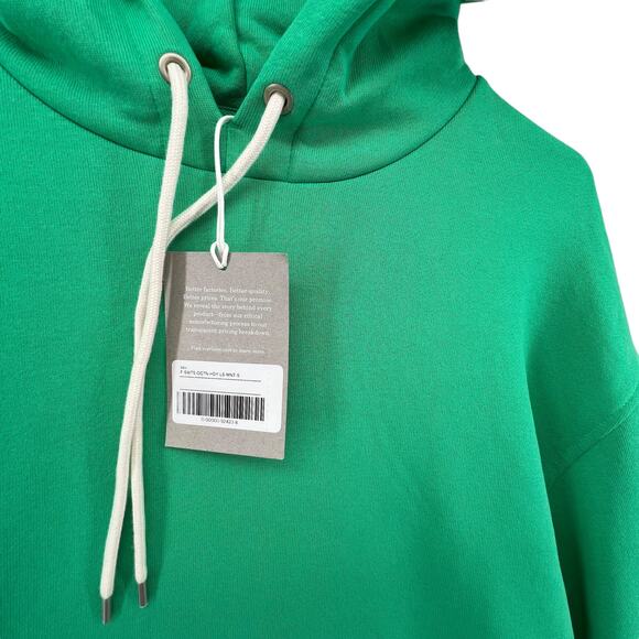 Everlane Size Small NEW Sweatshirt Hoodie Mint Green Oversized Unisex Hood - Picture 2 of 4
